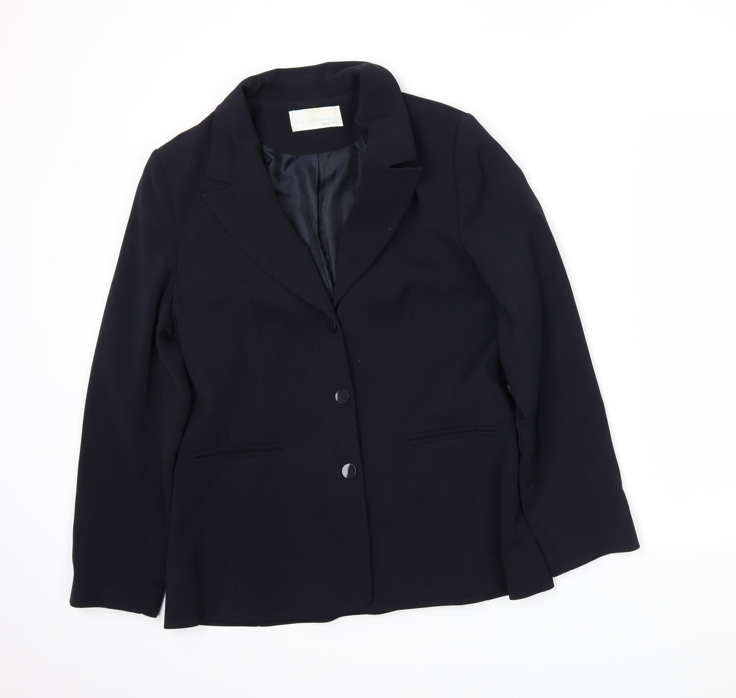 AMARANTO Womens Blue   Jacket Blazer Size 14