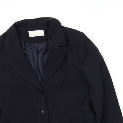 AMARANTO Womens Blue   Jacket Blazer Size 14
