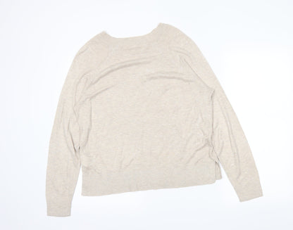 H&M Womens Ivory   Tunic Jumper Size L