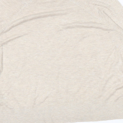H&M Womens Ivory   Tunic Jumper Size L