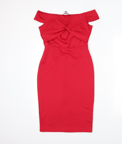 Dorothy Perkins Womens Red   Bodycon  Size 6