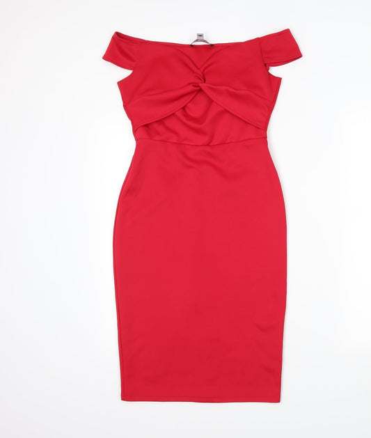 Dorothy Perkins Womens Red   Bodycon  Size 6