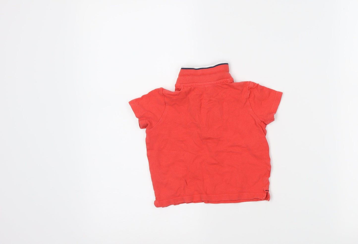Fred & Flo Boys Red   Basic Polo Size 9-12 Months