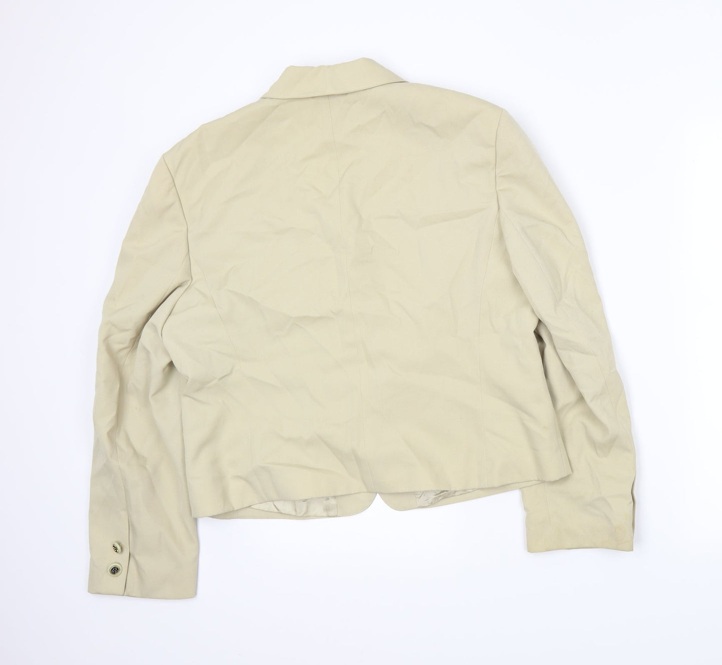 Yarell Womens Beige   Jacket Blazer Size 16