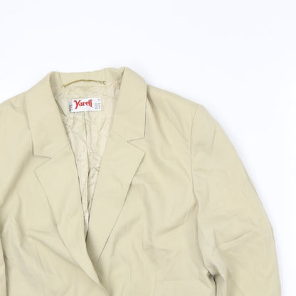 Yarell Womens Beige   Jacket Blazer Size 16