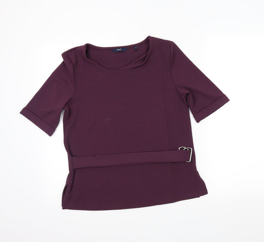 Womens UK Size 10 NEXT Purple Basic Blouse