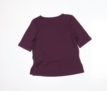Womens UK Size 10 NEXT Purple Basic Blouse