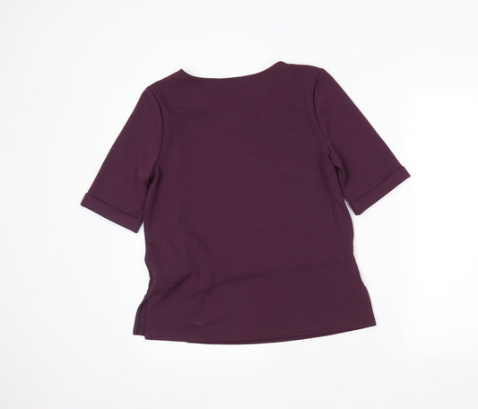 Womens UK Size 10 NEXT Purple Basic Blouse