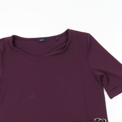 Womens UK Size 10 NEXT Purple Basic Blouse