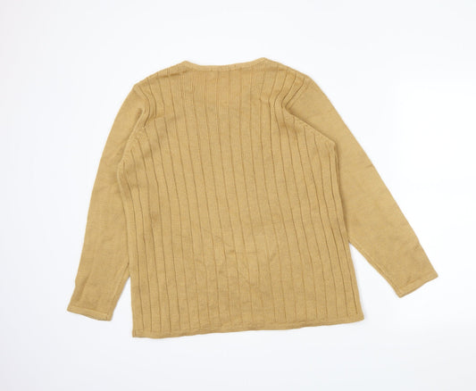 Daxon Womens Brown   Pullover Jumper Size 14