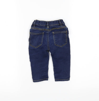 jpreworn Baby Blue  Denim Cargo Jeans Size 9-12 Months