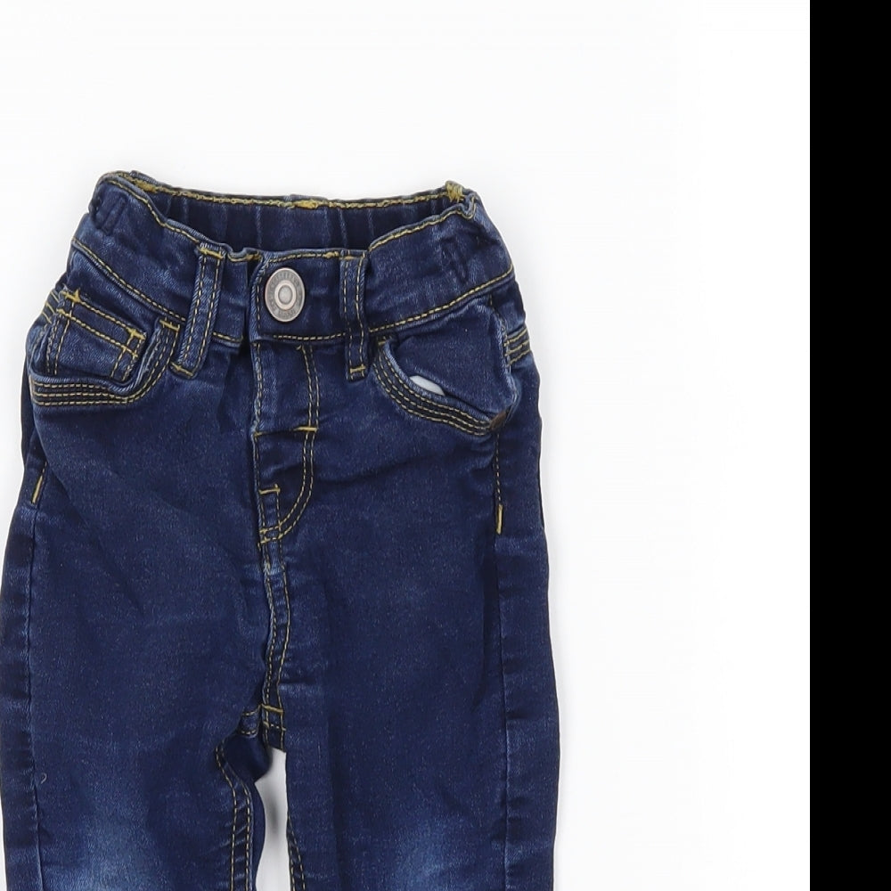 jpreworn Baby Blue  Denim Cargo Jeans Size 9-12 Months