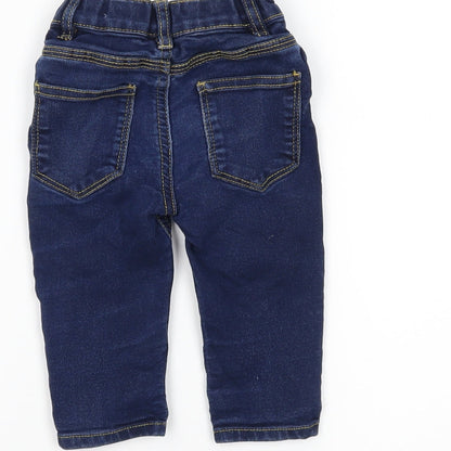 jpreworn Baby Blue  Denim Cargo Jeans Size 9-12 Months