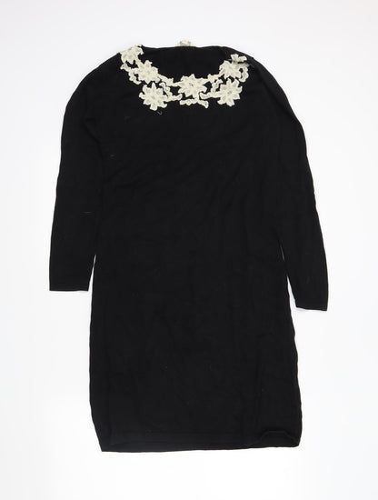 minsoon Womens Black   Tunic Jumper Size S