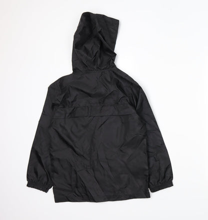 TU Boys Black   Rain Coat Coat Size 9-10 Years