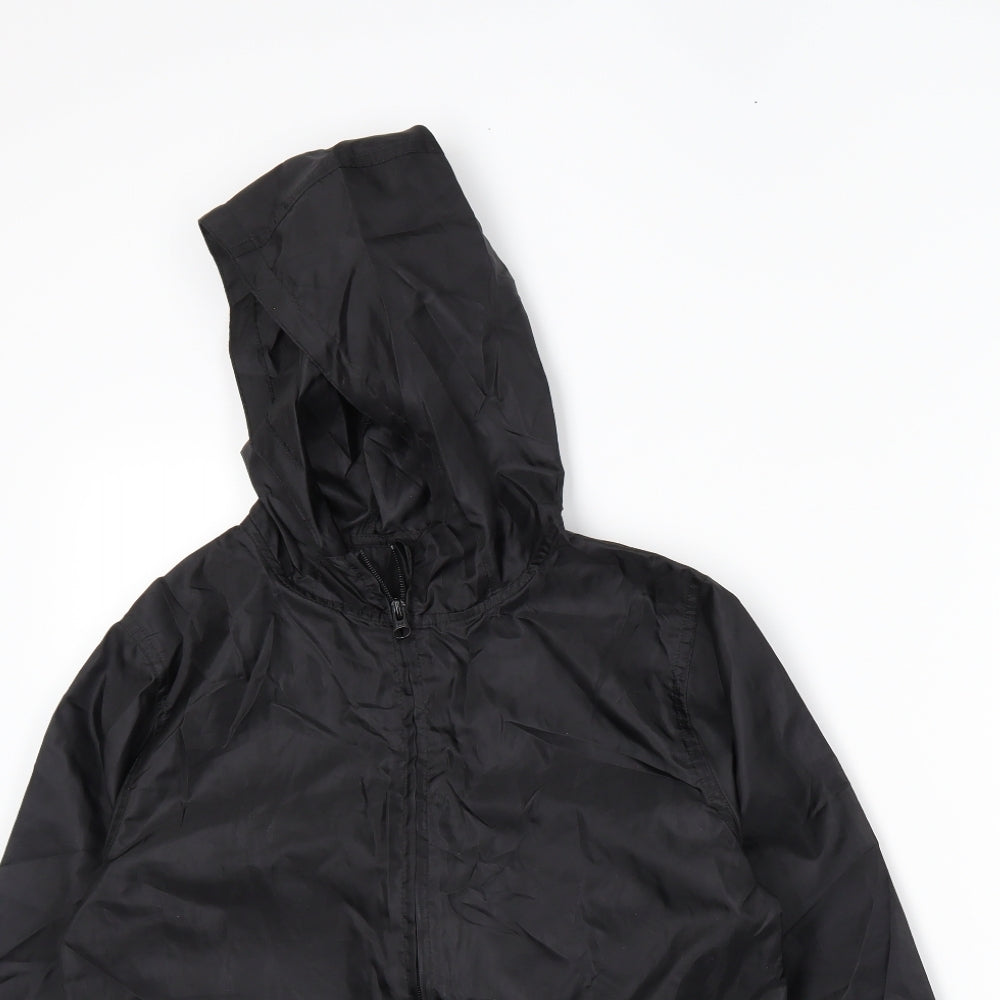 TU Boys Black   Rain Coat Coat Size 9-10 Years