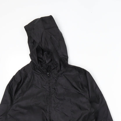 TU Boys Black   Rain Coat Coat Size 9-10 Years