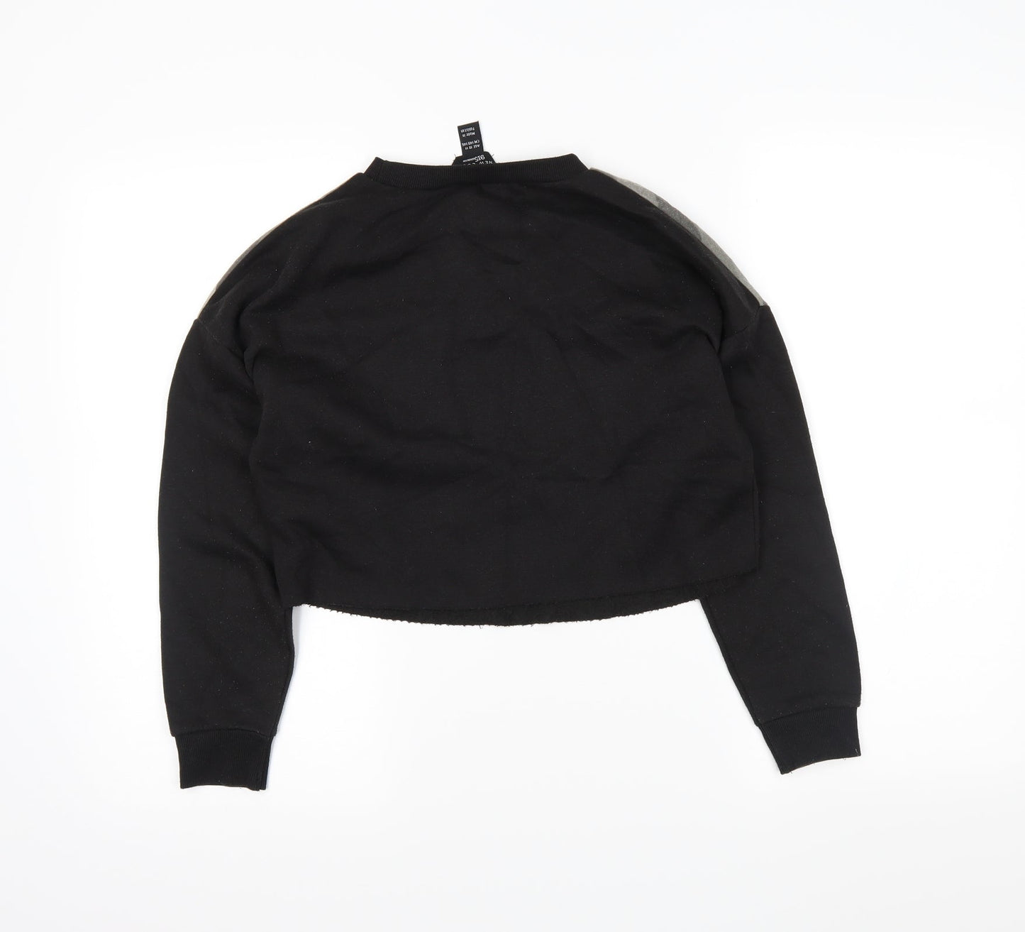newlook Girls Black Camouflage  Pullover Sweatshirt Size 10-11 Years