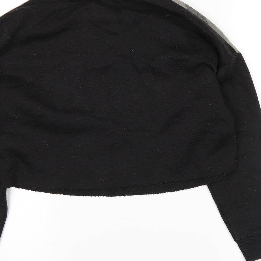 newlook Girls Black Camouflage  Pullover Sweatshirt Size 10-11 Years