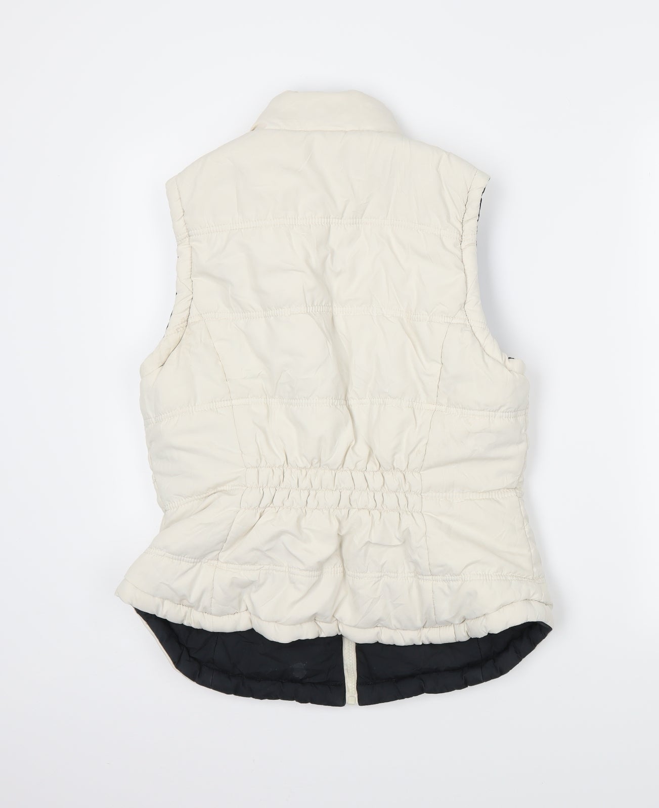 George Womens Ivory   Gilet Coat Size 12  - Reversible
