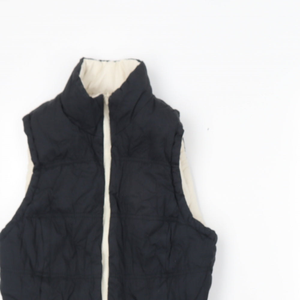 George Womens Ivory   Gilet Coat Size 12  - Reversible