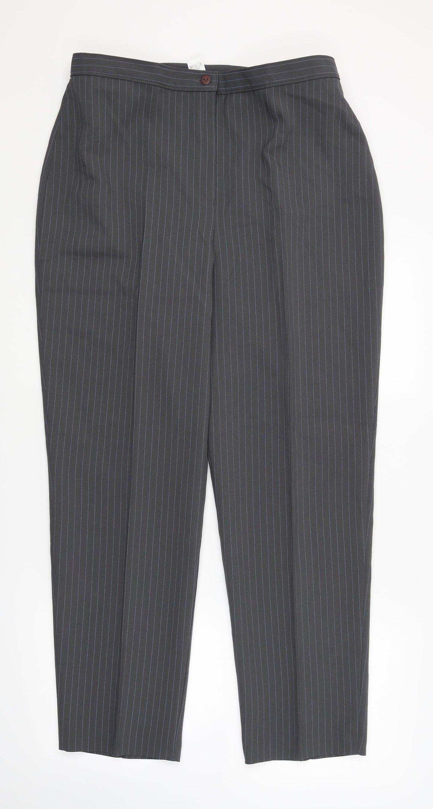 Womens UK Size 16 Slimma Regular Fit  Grey Trousers
