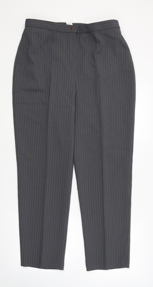 Womens UK Size 16 Slimma Regular Fit  Grey Trousers
