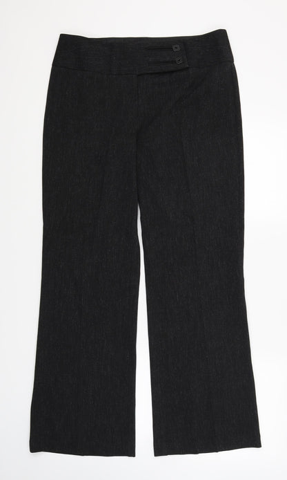 Womens UK Size 12 Marks and Spencer Regular Fit  Grey Trousers