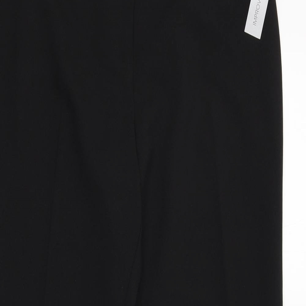Womens UK Size 12 Papaya Regular Fit  Black Trousers
