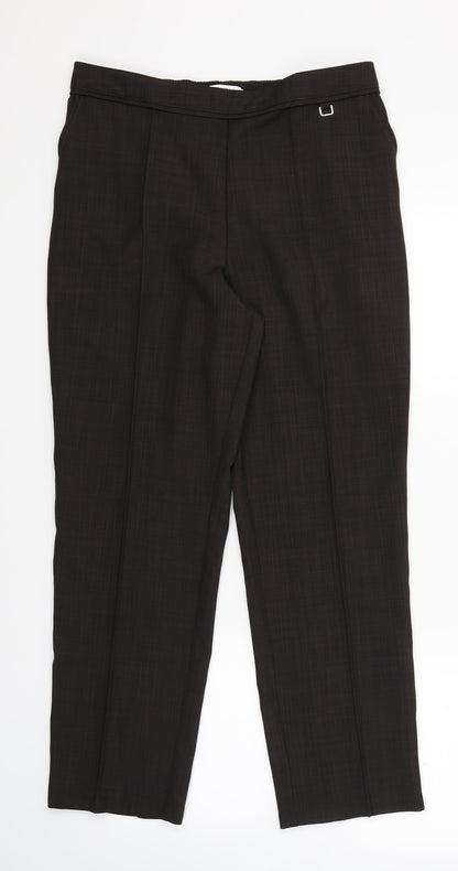 Womens UK Size 12 Marks and Spencer Regular Fit  Brown Trousers