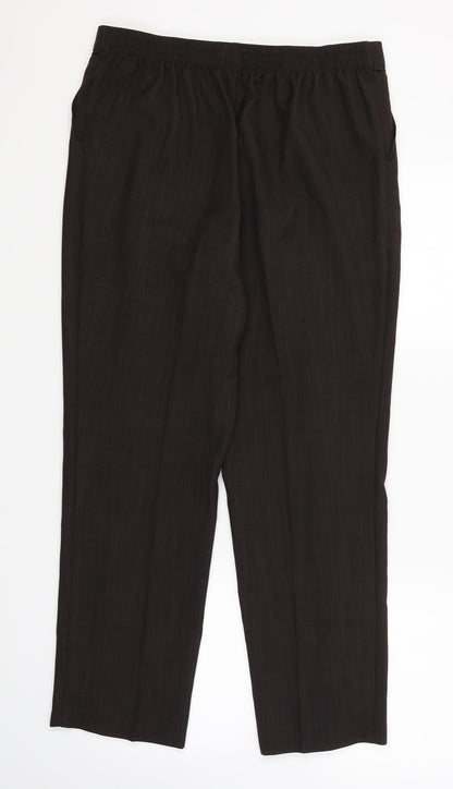 Womens UK Size 12 Marks and Spencer Regular Fit  Brown Trousers