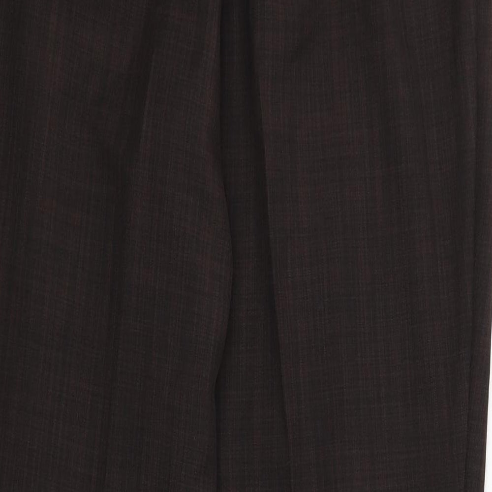 Womens UK Size 12 Marks and Spencer Regular Fit  Brown Trousers