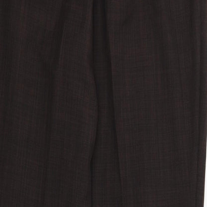 Womens UK Size 12 Marks and Spencer Regular Fit  Brown Trousers