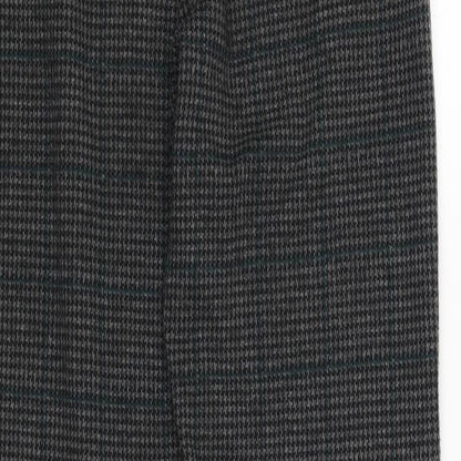 TU Womens Grey Houndstooth  Trousers  Size 8 L25.5 in
