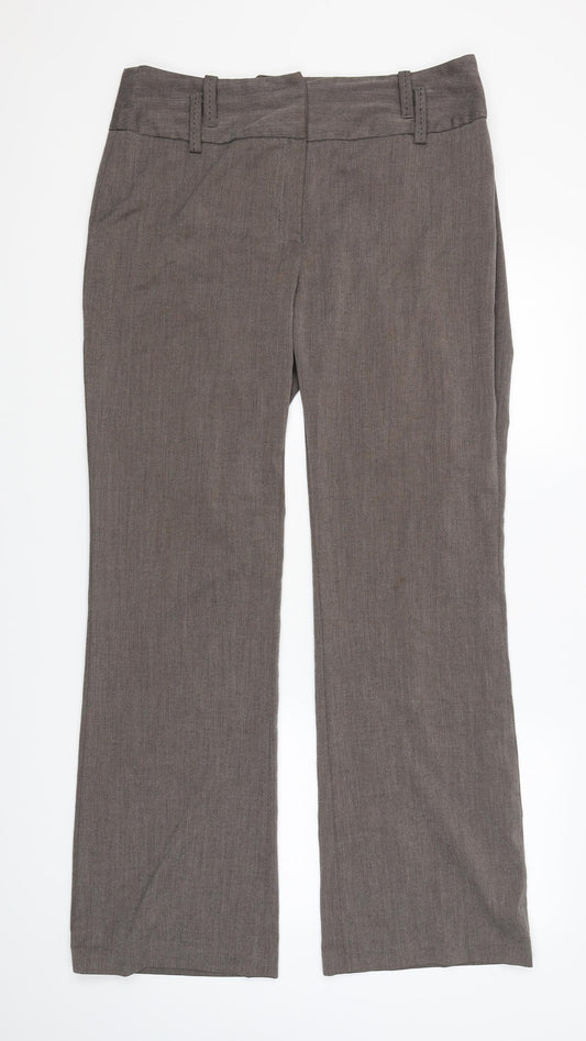 Womens UK Size 14 NEXT Regular Fit  Brown Trousers