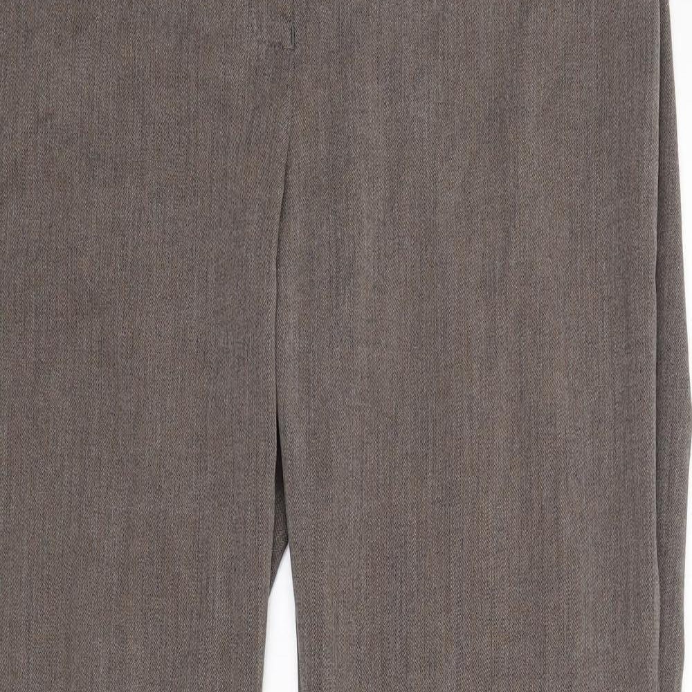 Womens UK Size 14 NEXT Regular Fit  Brown Trousers