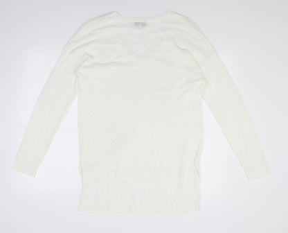 Next Womens Ivory  Knit Pullover Jumper Size 12