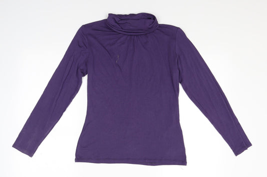 Text Womens Purple   Pullover Jumper Size S