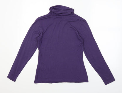 Text Womens Purple   Pullover Jumper Size S