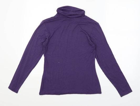 Text Womens Purple   Pullover Jumper Size S