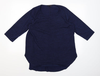 Amy K Womens Blue  Knit Pullover Jumper Size 18