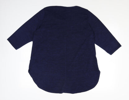 Amy K Womens Blue  Knit Pullover Jumper Size 18