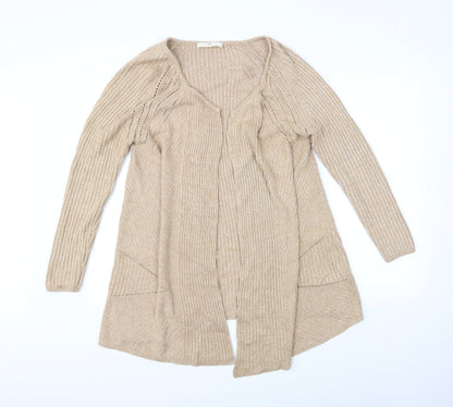 M&S Womens Beige   Cardigan Jumper Size M