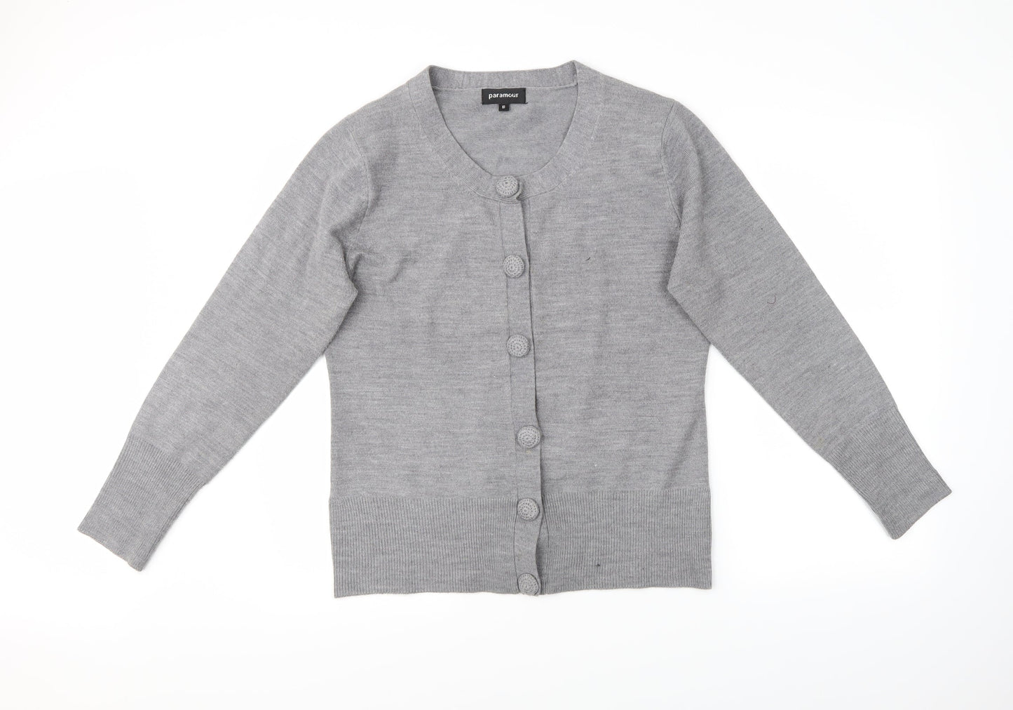 Pramour Womens Grey   Cardigan Jumper Size XL