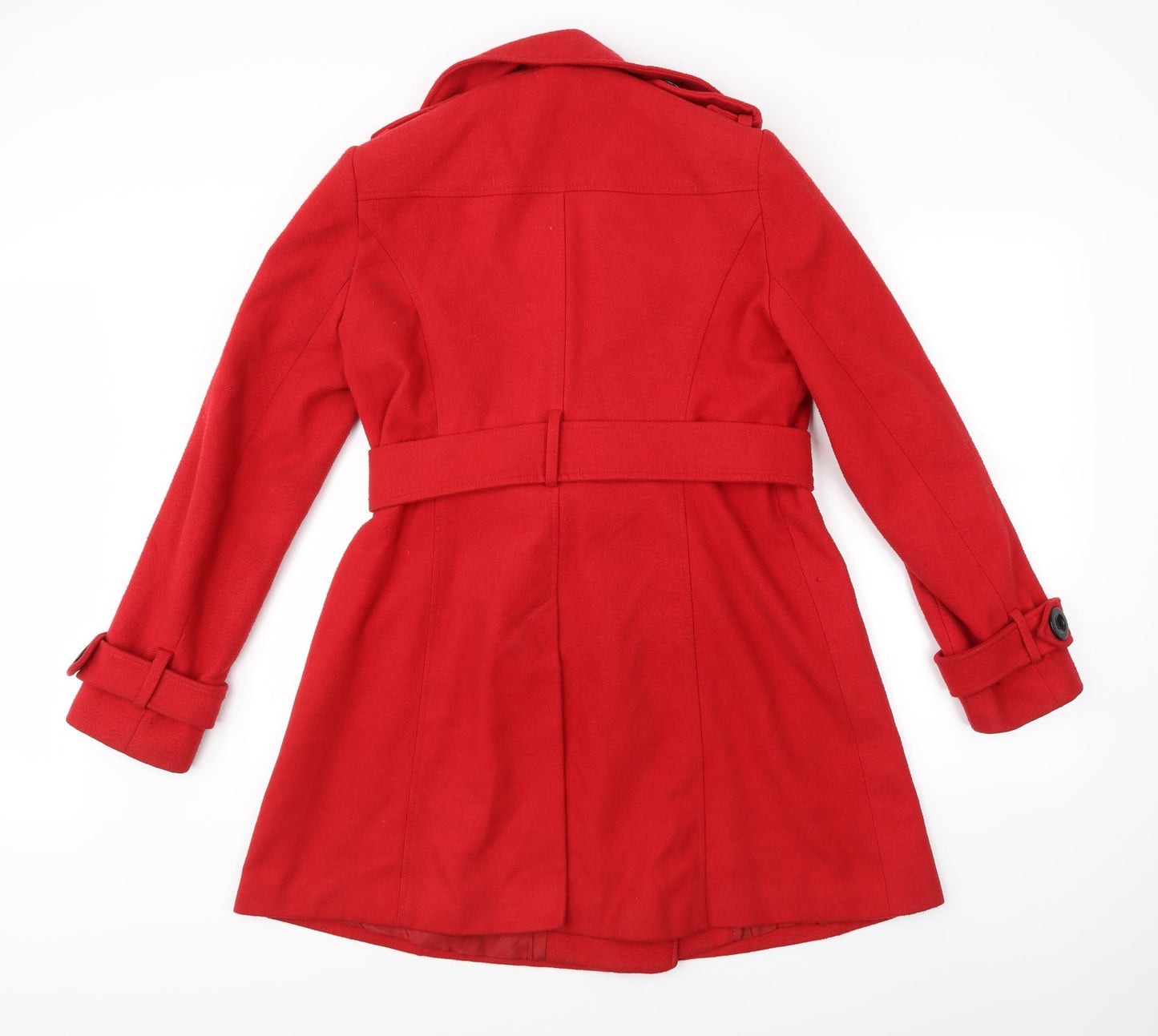 Womens UK Size  Preworn Red Overcoat