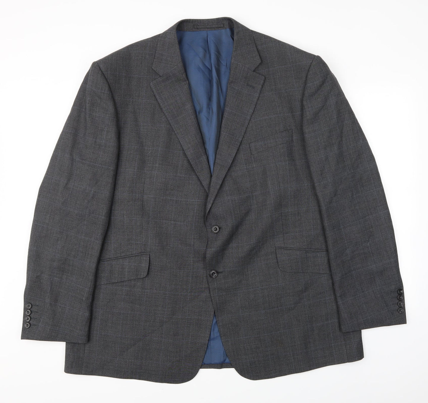 Alfred Brown Mens Green Check  Jacket Suit Jacket Size M