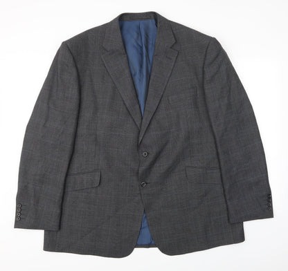 Alfred Brown Mens Green Check  Jacket Suit Jacket Size M