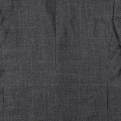 Alfred Brown Mens Green Check  Jacket Suit Jacket Size M