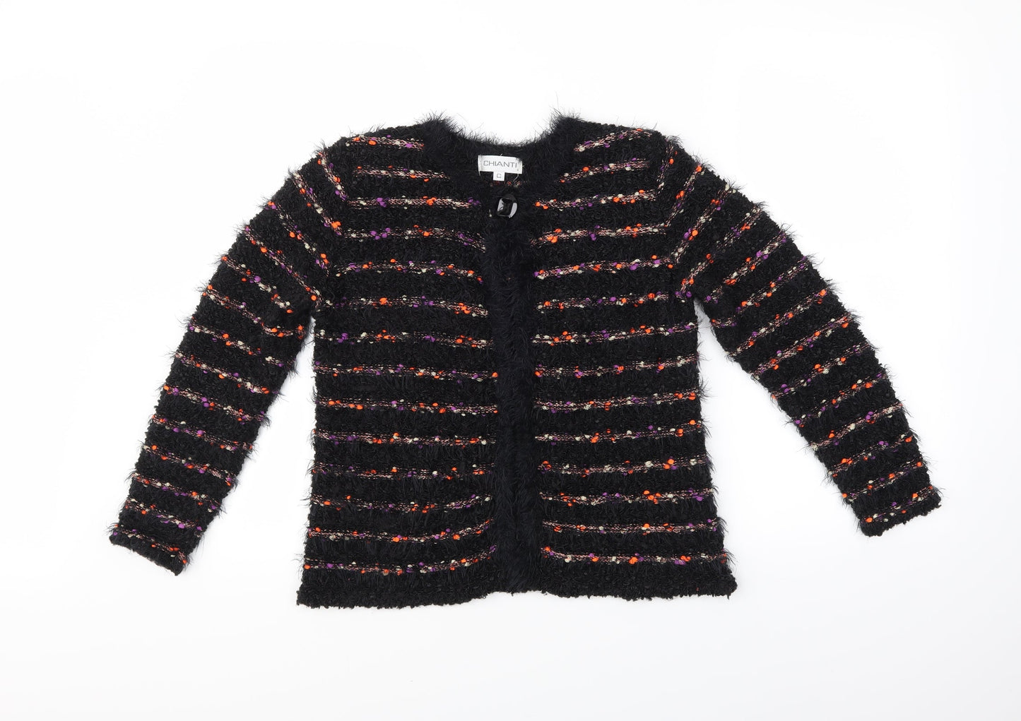 Chianti Womens Multicoloured Striped  Shrug Jumper Size S