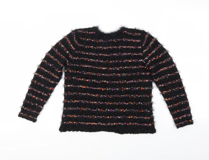 Chianti Womens Multicoloured Striped  Shrug Jumper Size S